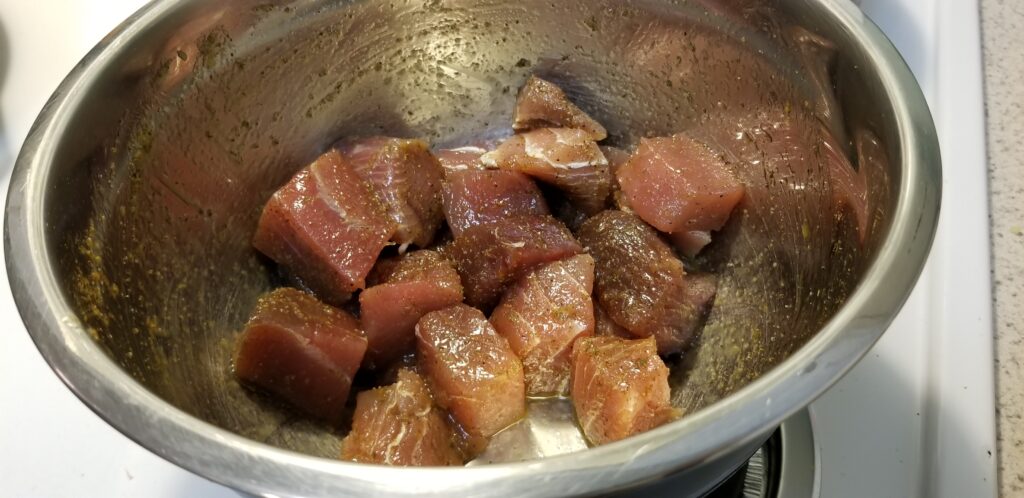 seasoned yellowfin tuna nuggets