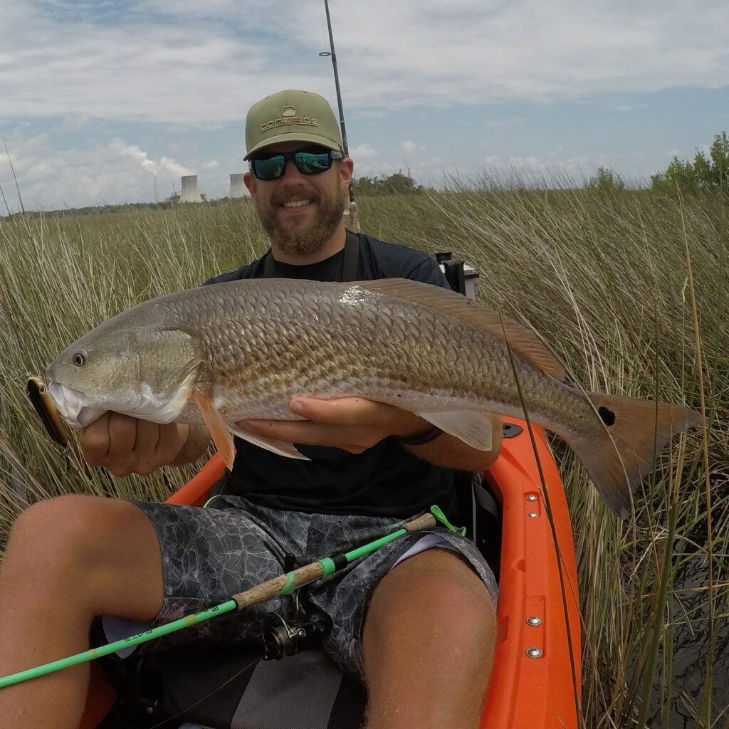 Youl be pushing through tall grass when Nature Coast kayak fishing