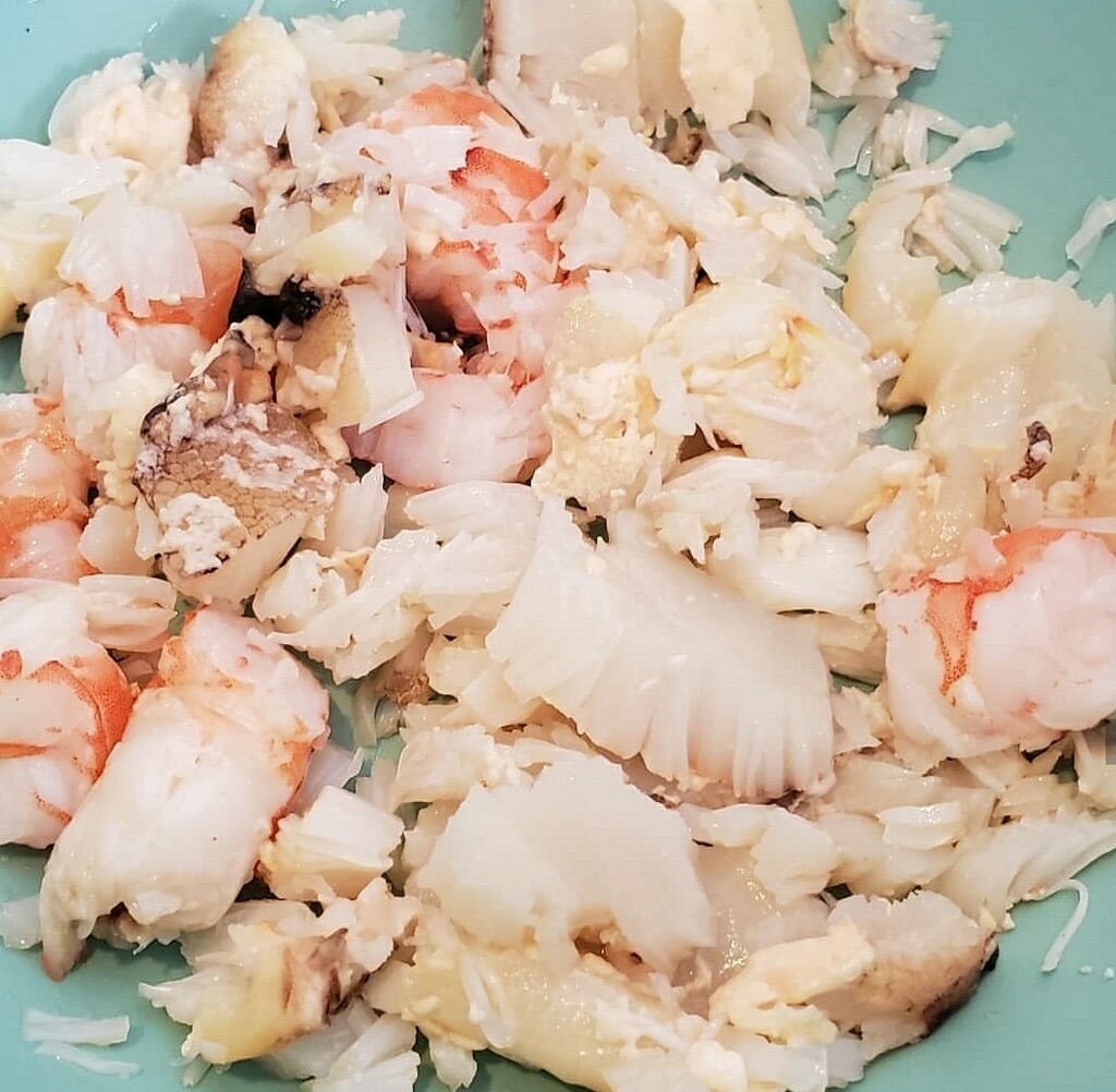 shrimp and stone crab meat