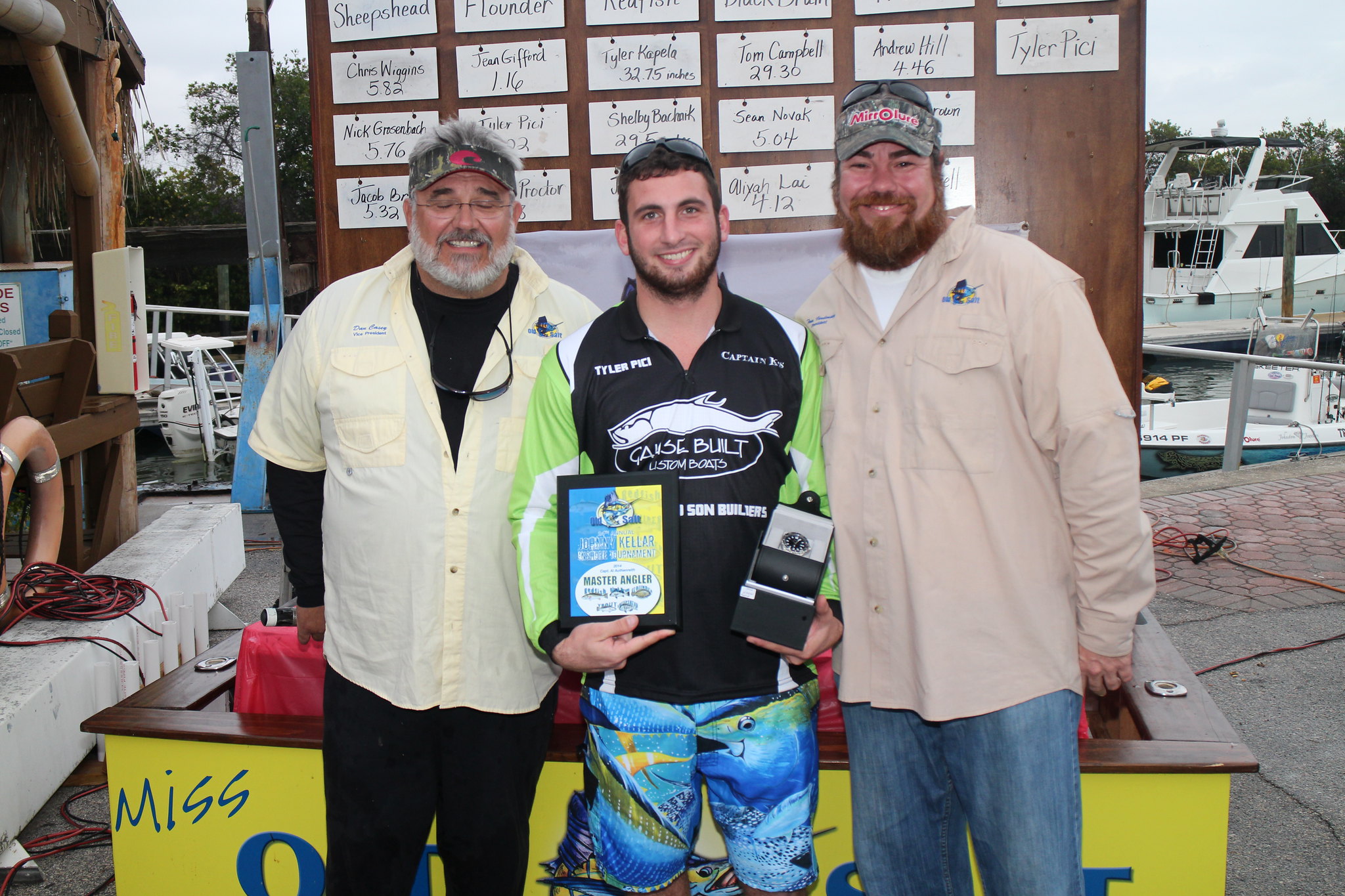 master angler award at 2014 Johnny Kellar Fishing Tournament